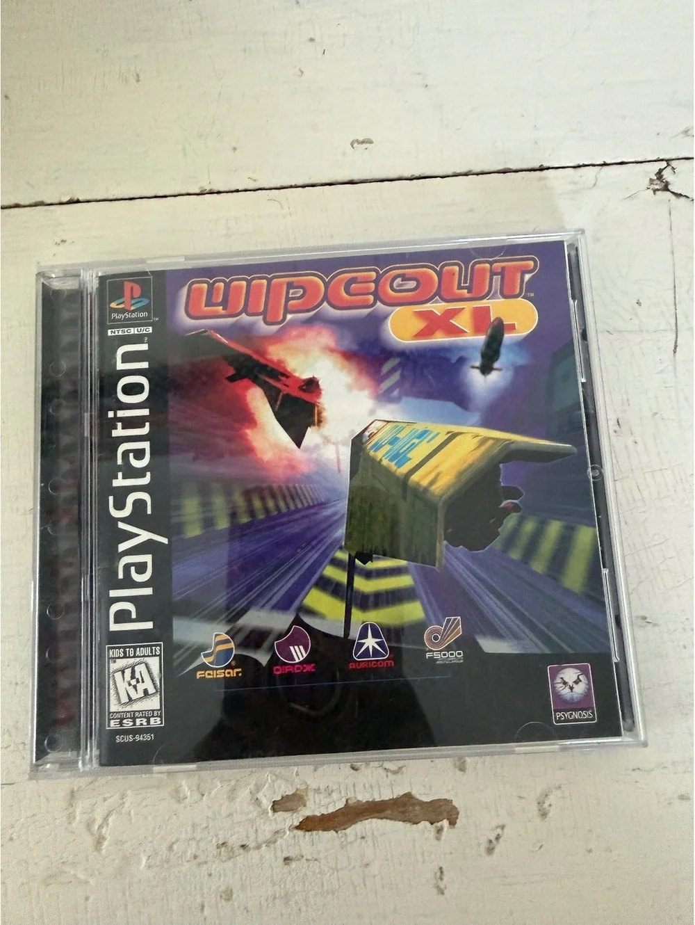 Wipeout XL PlayStation 1 PS1 Racing Video Game Complete Case and Disc